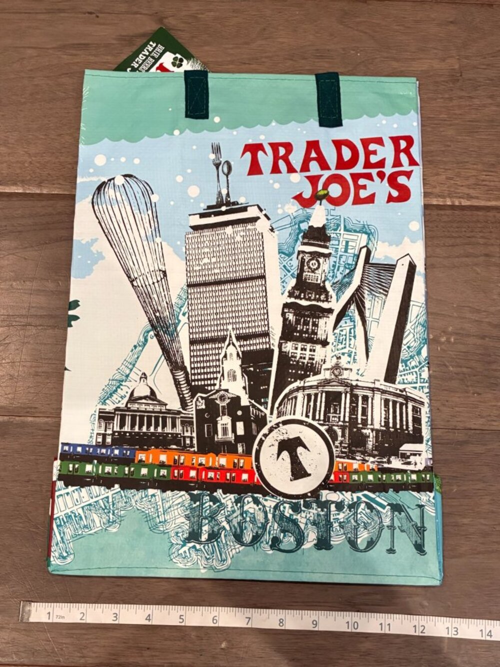 NWT Trader Joe's State/City Grocery Bag Collectible Regional Rare Design -Boston